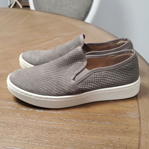 Sofft Somers 111, Grey Leather Slip On Loafers, Size 8 - Picture 4 of 10